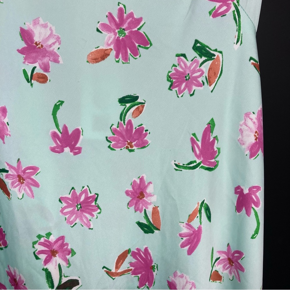 ZARA Ruffle V Neck Floral - Picture 3 of 4